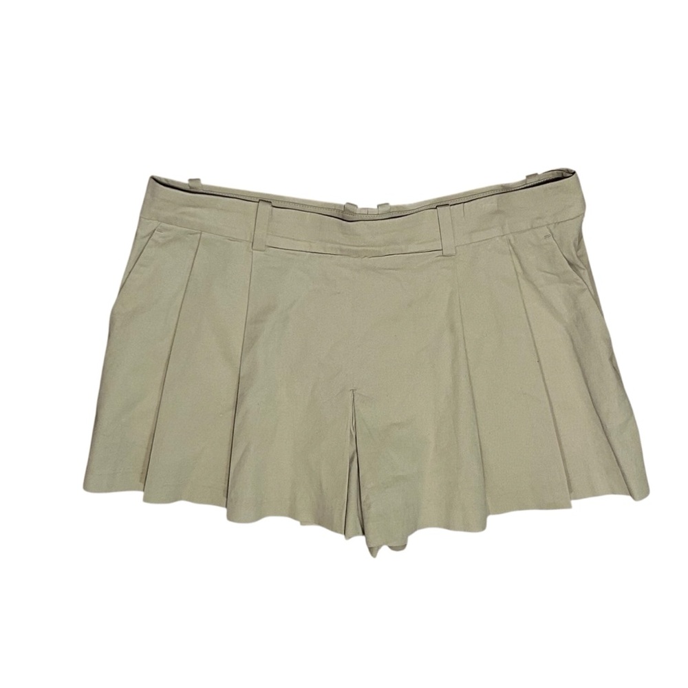 COS Mini Pleated Skort Shorts Khaki Size 10 Women’s